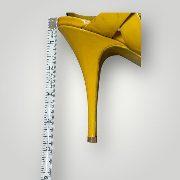 YSL, SAINT LAURENT TRIBUTE LEATHER PLATFORM HEEL SANDALS  Size 42 - Picture 16 of 16